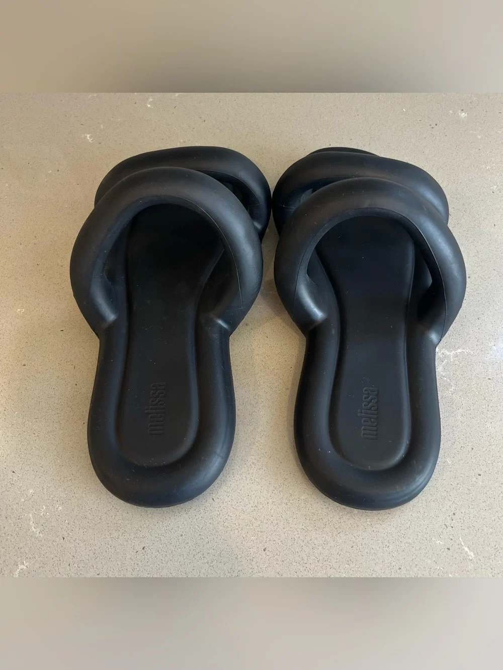 Melissa Free Bloom Slide Sandals Black Women’s Size 8